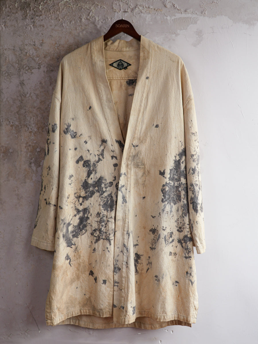 SOARIN WORLD Artistic Avant-Garde Loose-Fit Cotton Long Trench Coat DCZ233TJ39