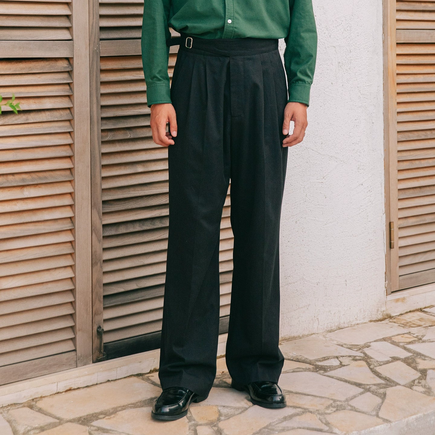 SOARIN意式绅装那不勒斯西裤男 抗皱免烫商务休闲直筒高腰长裤子