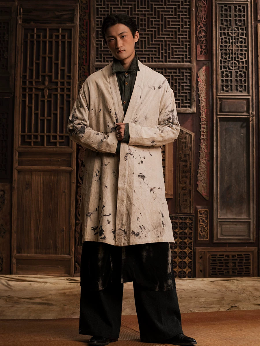 SOARIN WORLD Gai Yu Xia Heritage Series Relaxed Fit Plant-Dyed Xiaoke Robe DCZ233TJ39