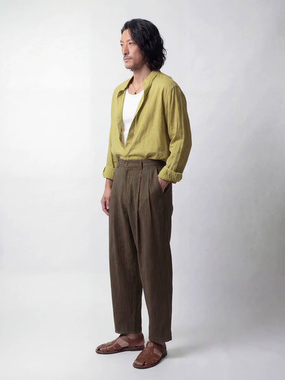 SOARIN Casual Vintage Loose Fit Polyester Viscose Linen Blend Casual Trousers JITZ262TF259