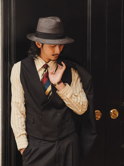 SOARIN Vintage British Gentleman Slim Fit Cotton Linen Vest JUKZ2422B62