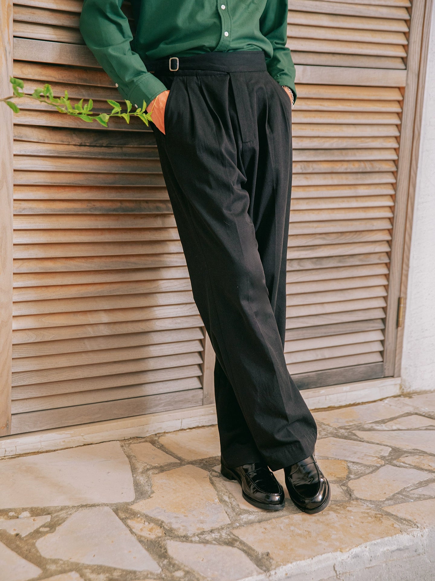 SOARIN意式绅装那不勒斯西裤男 抗皱免烫商务休闲直筒高腰长裤子