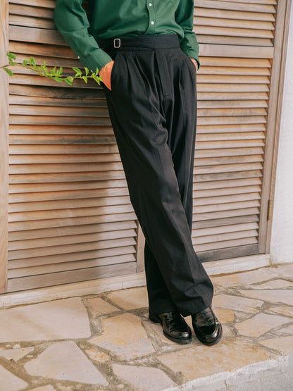 SOARIN意式绅装那不勒斯西裤男 抗皱免烫商务休闲直筒高腰长裤子