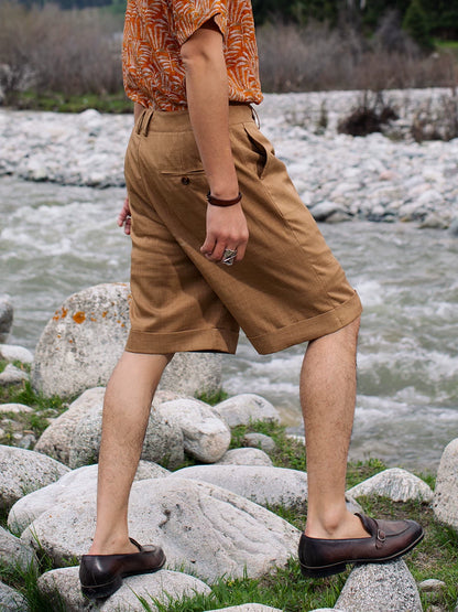 SOARIN Amekaji Regular Fit Polyester Shorts JIVZ242TF147