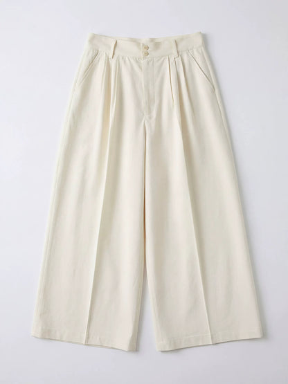 SOARIN  Loose Fit Cotton Viscose Blend Trousers JITZ262TF258