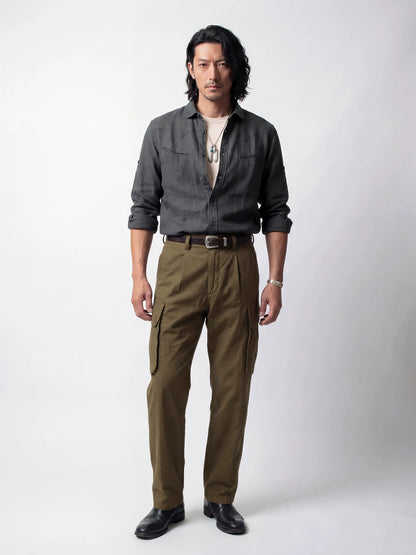 SOARIN Casual Vintage Loose Fit Tencel Linen Blend Casual Shirt YAOZ2621C484