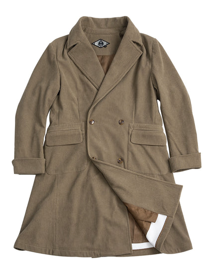 SOARIN英伦风复古双排扣大衣外套男 秋冬商务休闲中长款风衣披风