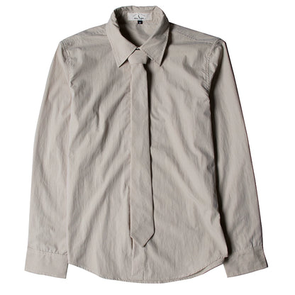 SOARIN复古英伦风高级感衬衫男商务正装修身通勤打底长袖西装衬衣