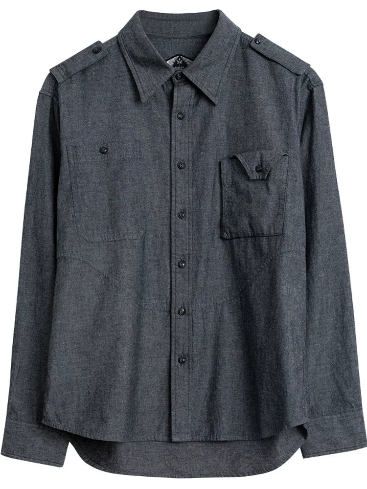 SOARIN British Vintage Regular Fit Cotton Cargo Shirt   Z223C743