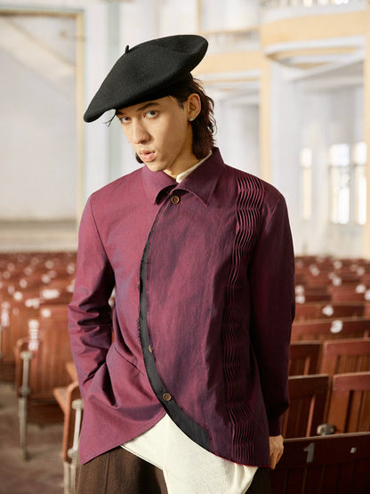 SOARIN WORLD Gai Yu Xia Collection Asymmetric Fit Cotton Casual Blazer DCZ253TXZ126