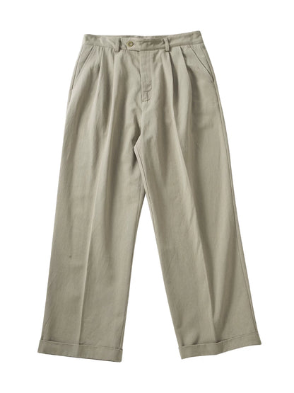SOARIN Casual Vintage Loose Fit Lyocell Cotton Trousers JUKZ252TF207