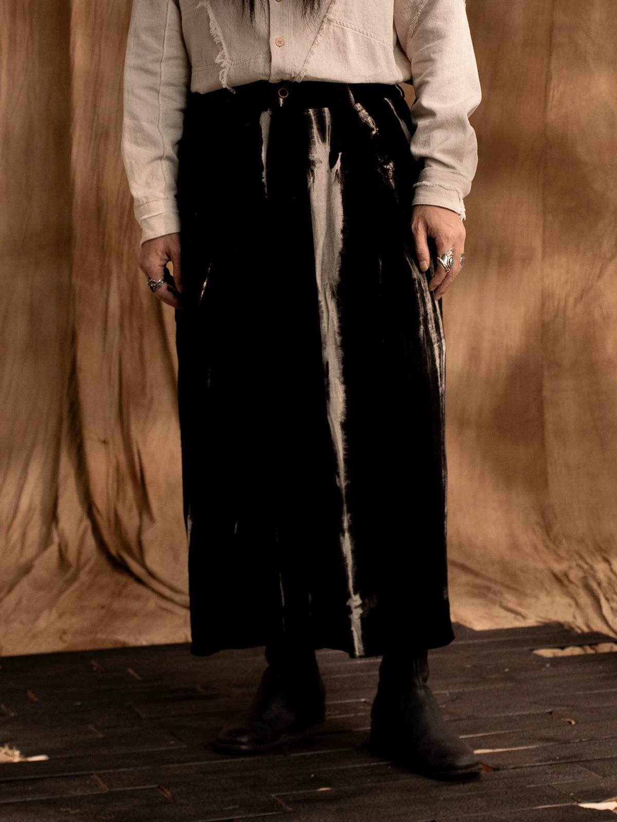SOARIN Gai Yu Xia Series Loose Tie-Dyed Wide-Leg Pants DCZ233TF75