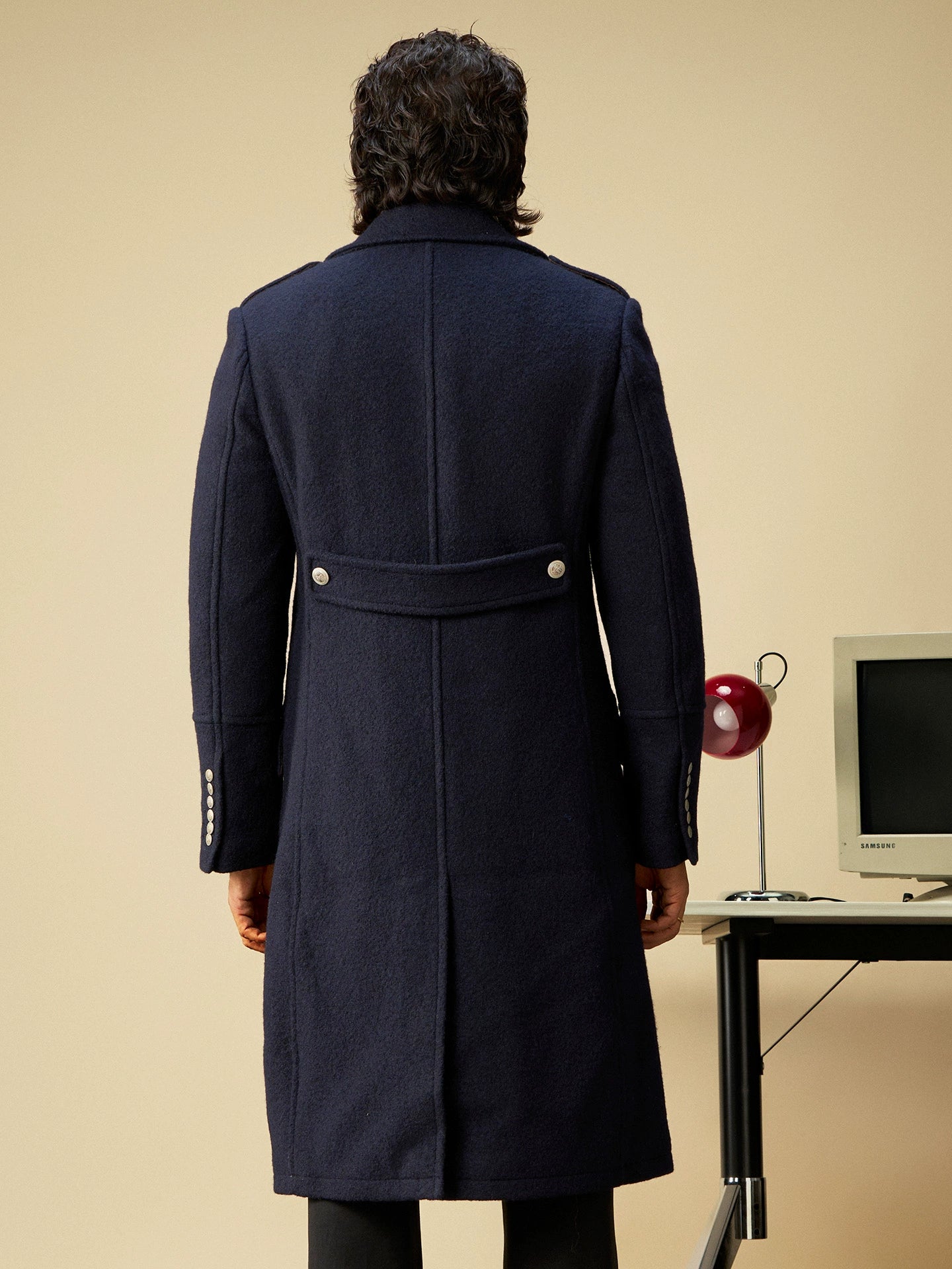 【100%羊毛】SOARIN英式复古双排扣布雷泽大衣外套男商务马球风衣