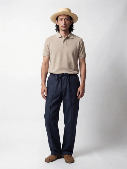 SOARIN Casual Vintage Loose Fit Tencel Linen Blend Casual Pants HMK39