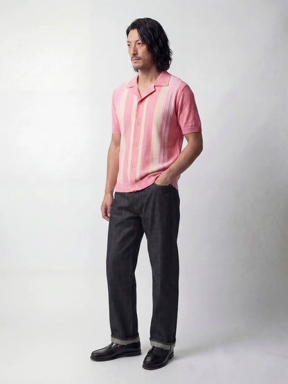 SOARIN Casual Vintage Regular Fit Cotton Knit Polo Shirt JITZ262TP45