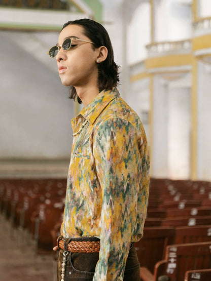 SOARIN Yuppie Style Regular Fit Printed Cotton Polyester Long Sleeve Shirt JITZ2537C465