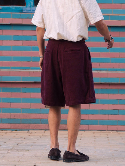 SOARIN Amekaji Vintage Wide Leg Cotton Bermuda Shorts JIVZ242TF164