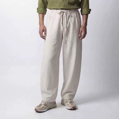 SOARIN Casual Vintage Loose Fit Viscose Linen Blend Casual Pants JITZ262TF256