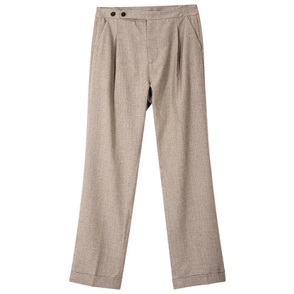 SOARIN Vintage Gentleman Straight Leg Poly-blend Trousers JITZ2322F02