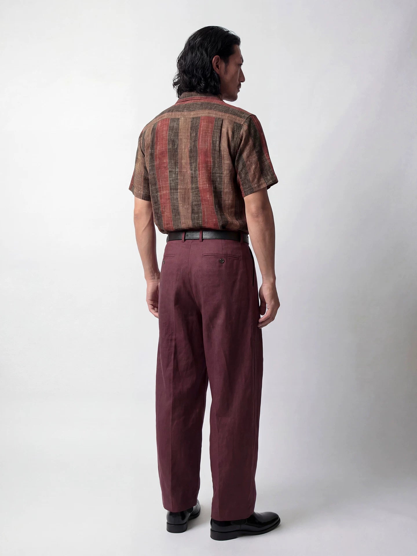 SOARIN Casual Vintage Loose Fit Linen Tencel Blend Trousers PNZ262TF279