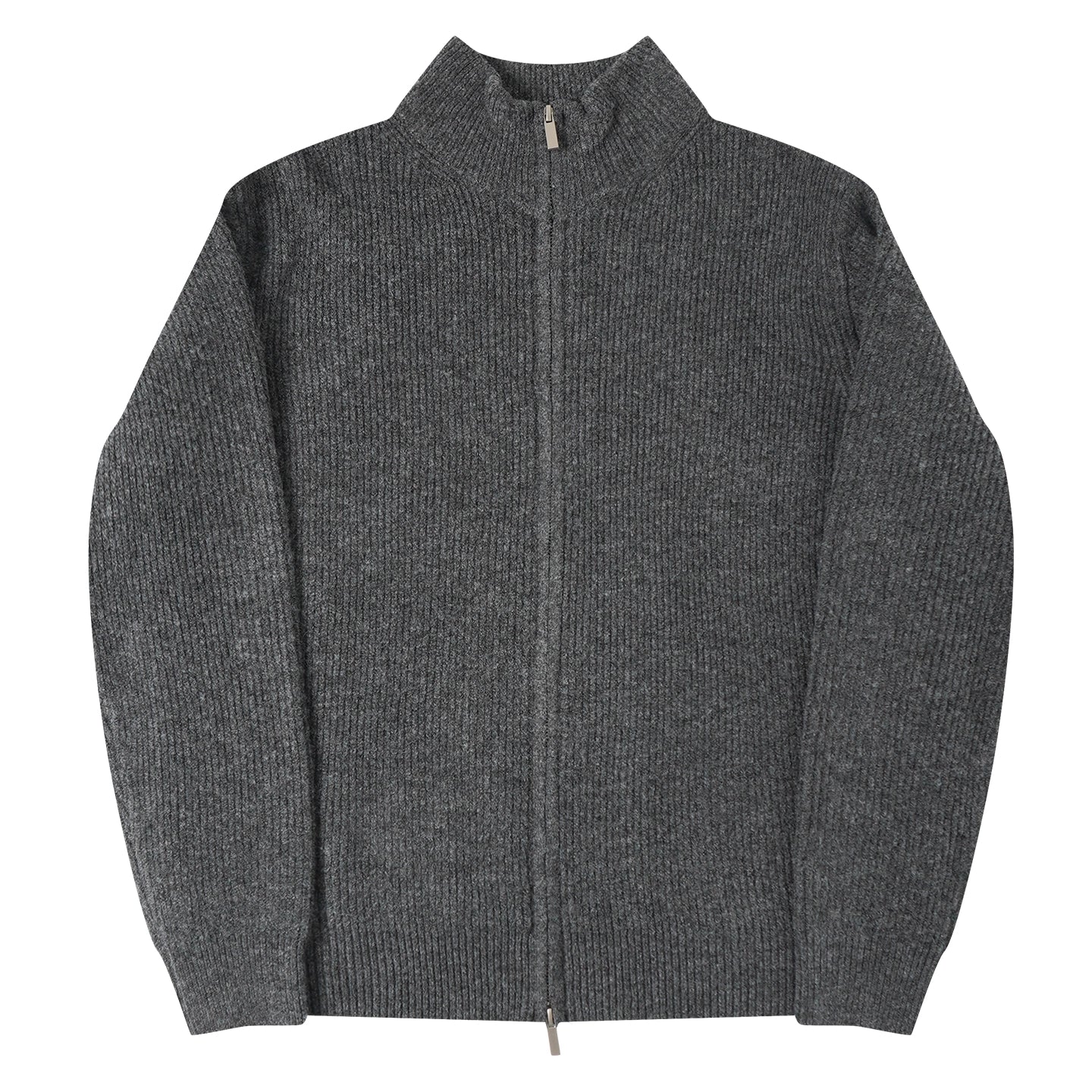 SOARIN复古老钱风拉链半高领毛衣外套男 厚款 罗纹针织毛线衣夹克