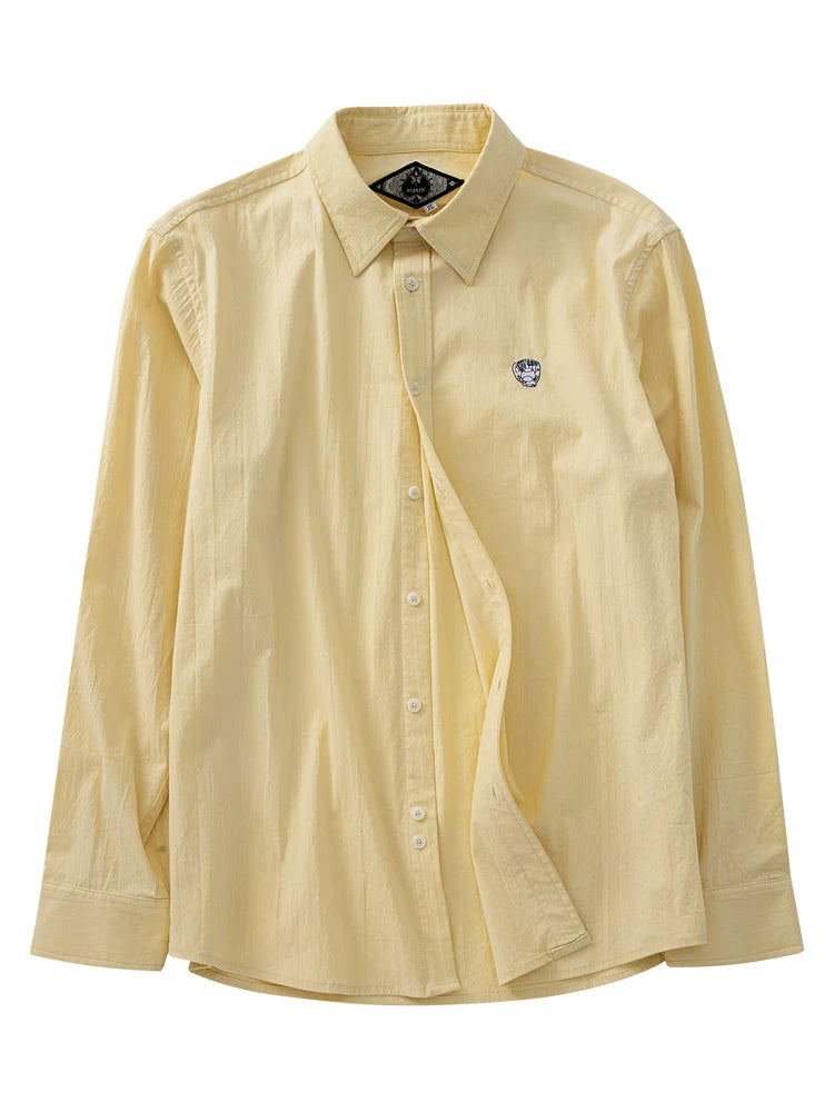 SOARIN Elegant Summer Regular Fit Lyocell Cotton Long Sleeved Shirt JUKZ252TC392