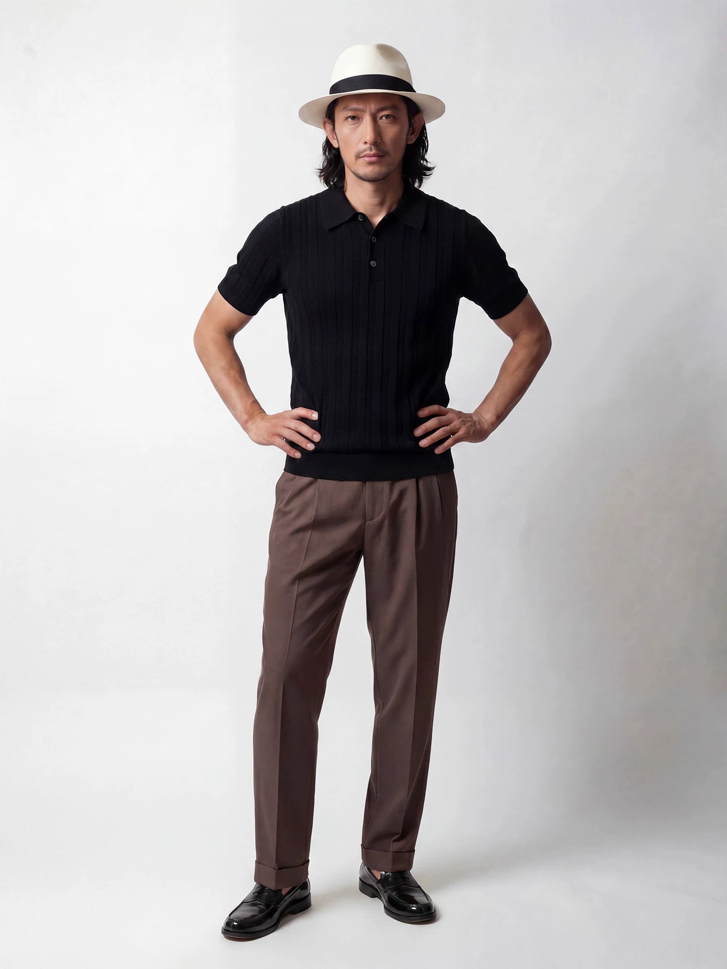 SOARIN Casual Vintage Loose Fit Cotton Silk Linen Blend Casual Pants HMY25