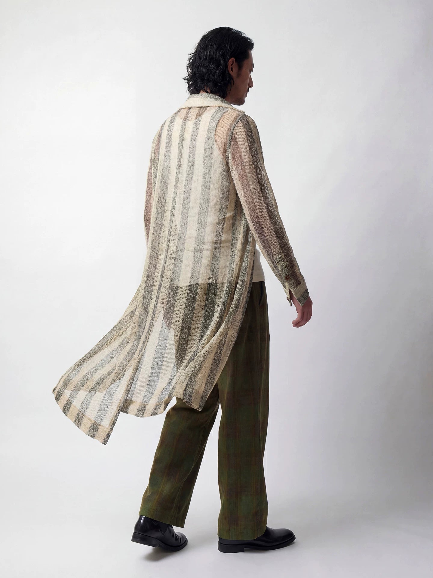 SOARIN Casual Vintage Loose Fit Polyester Long-sleeved shirts JITZ262TC477