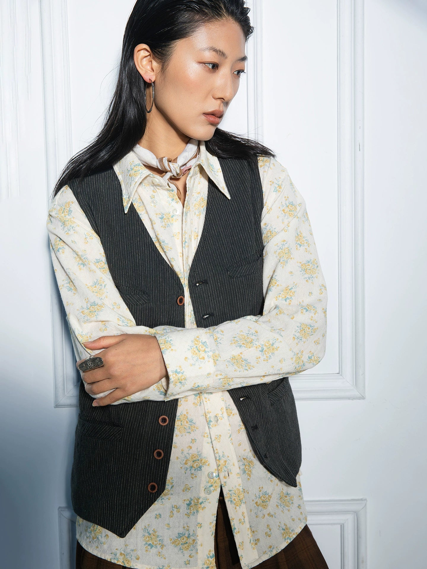 SOARIN【断点条纹】英伦复古西装马甲男 老钱风商务休闲马夹背心