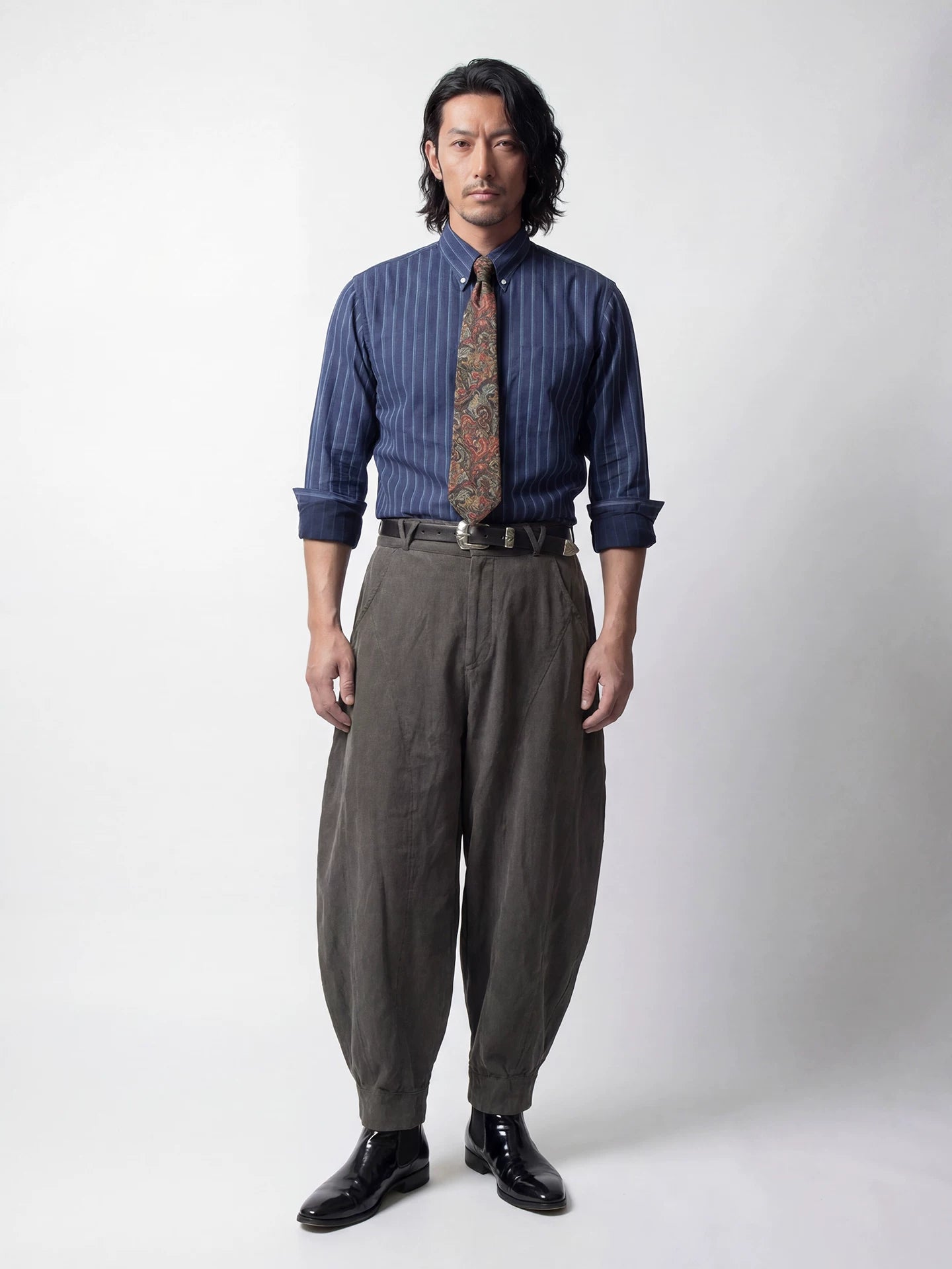 SOARIN Artisanal Vintage Balloon Fit Lycoal Blend Casual Trousers  PPZ262TF269