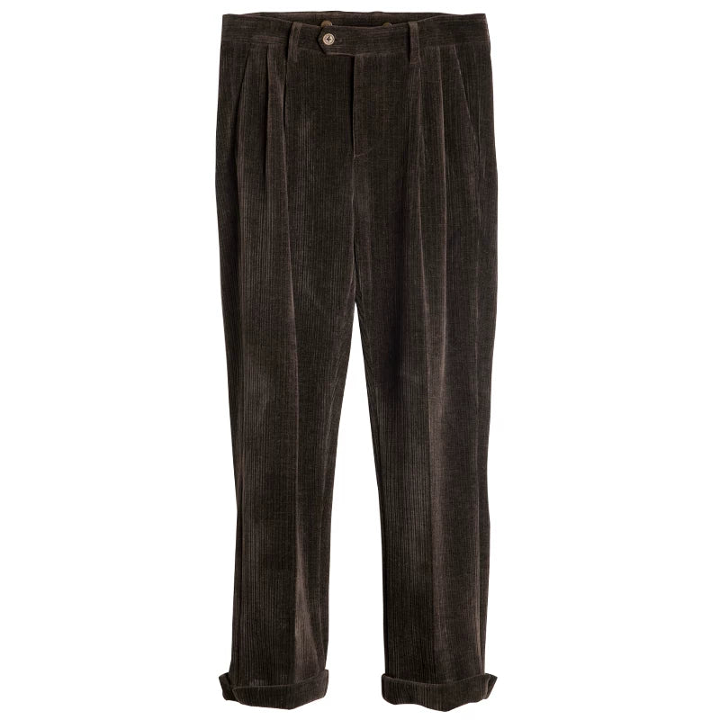 SOARIN British Vintage Tapered Fit Corduroy Trousers   Z203F356
