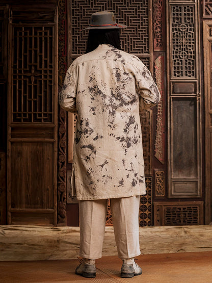 SOARIN WORLD Gai Yu Xia Heritage Series Relaxed Fit Plant-Dyed Xiaoke Robe DCZ233TJ39