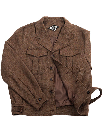 SOARIN British Vintage Regular Fit Wool Blend Herringbone Jacket YMZ23311J22