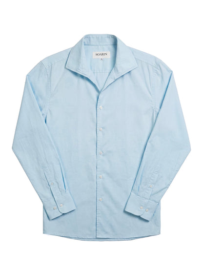 SOARIN Casual Vintage Loose Fit Cotton Long Sleeve Shirt JITZ2621C469