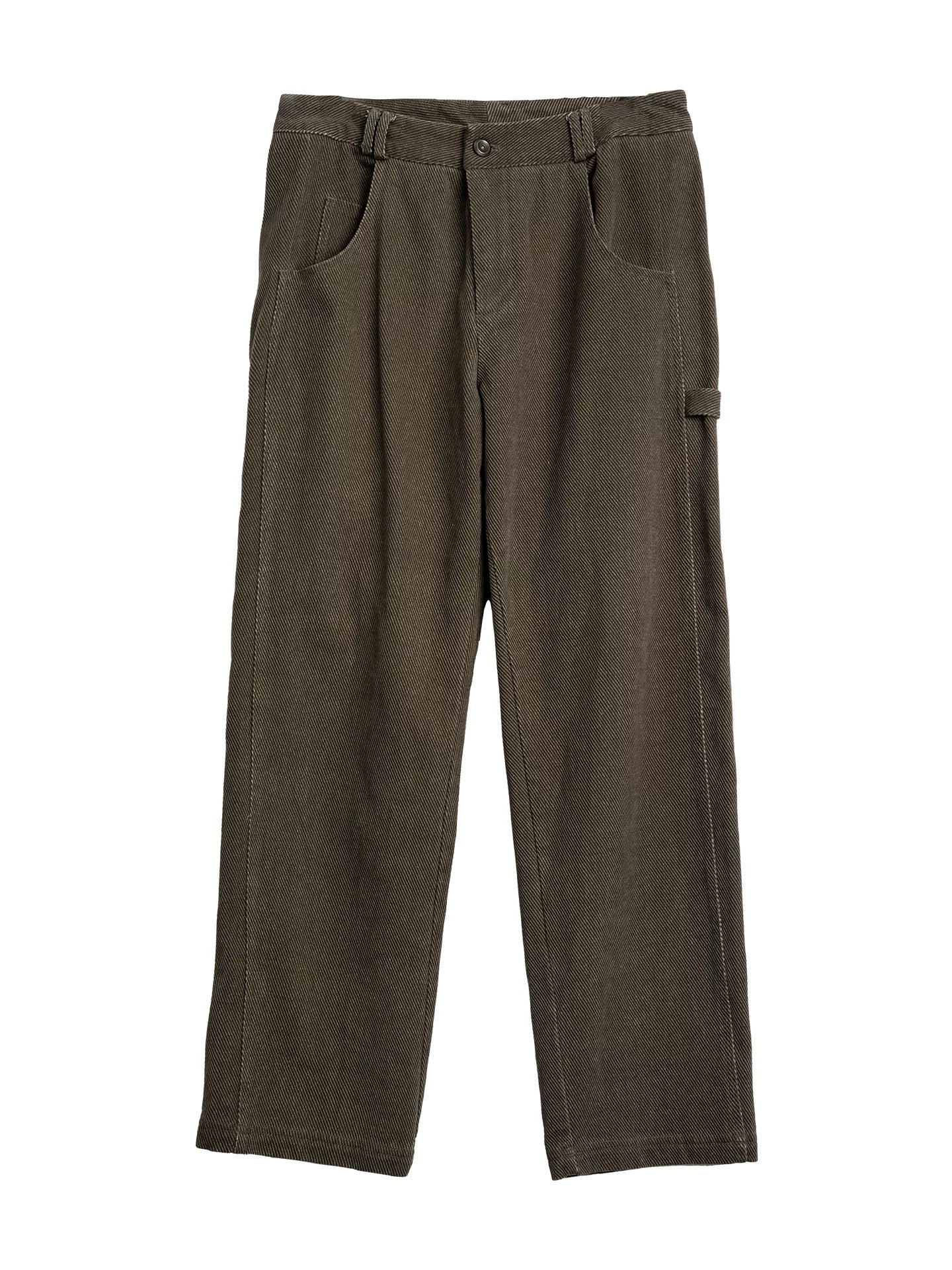 SOARIN Casual Vintage Regular Fit Cotton Corduroy Workwear Trousers Z223F679