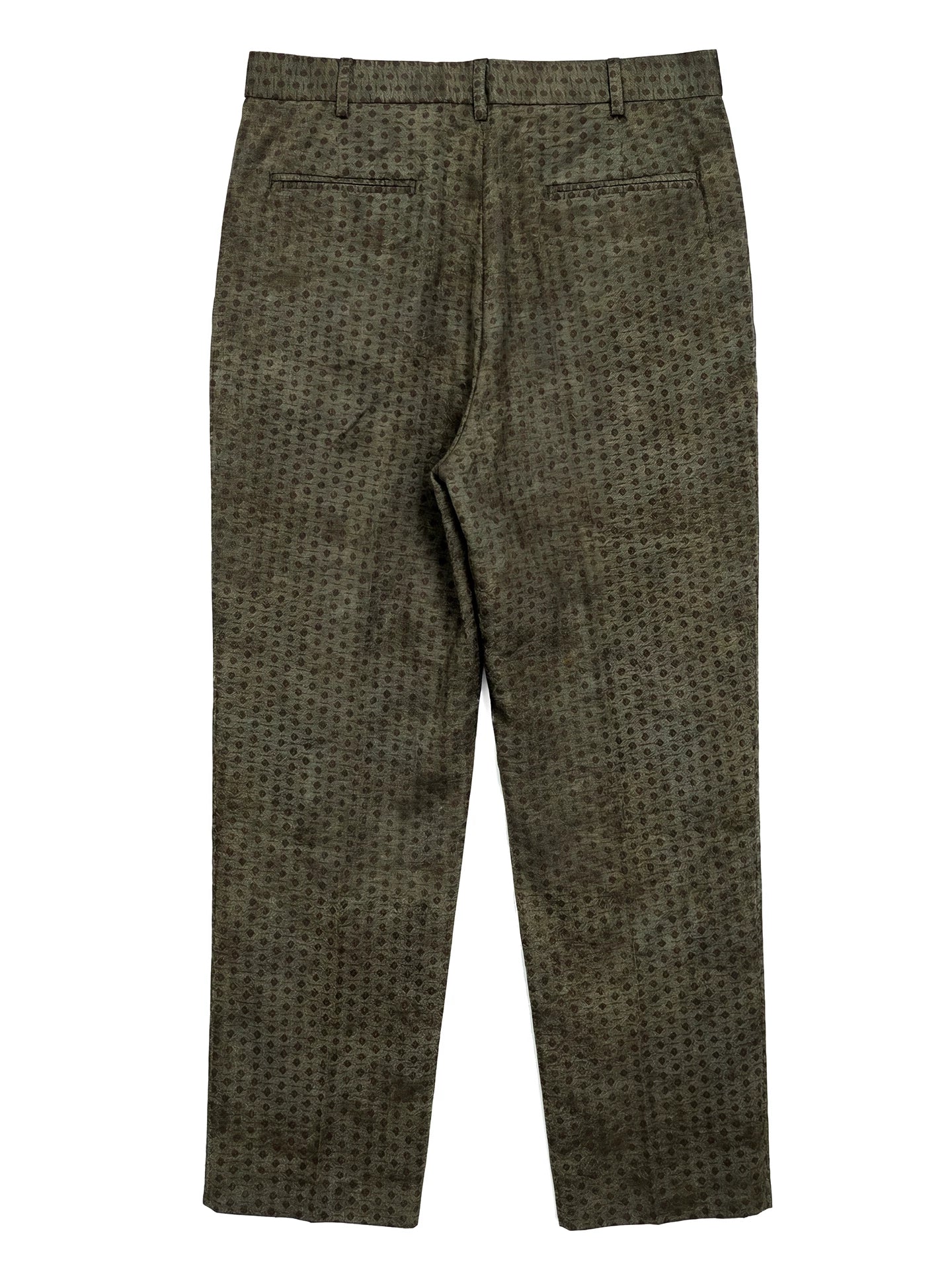 SOARIN WORLD Gai Yu Xia Collection Relaxed Fit Yarn-Dyed Jacquard Trousers HG262F91