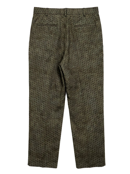 SOARIN WORLD Gai Yu Xia Collection Relaxed Fit Yarn-Dyed Jacquard Trousers HG262F91