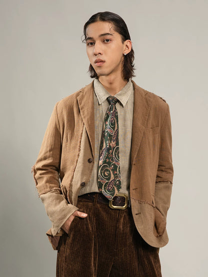 SOARIN WORLD Gai Yu Xia Series Tailored Fit Linen Cotton Suit Blazer Z93XZ208