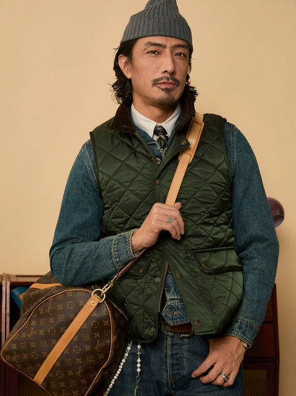SOARIN  Regular Fit Quilted Polyester Padded Vest YAOZ253TB104