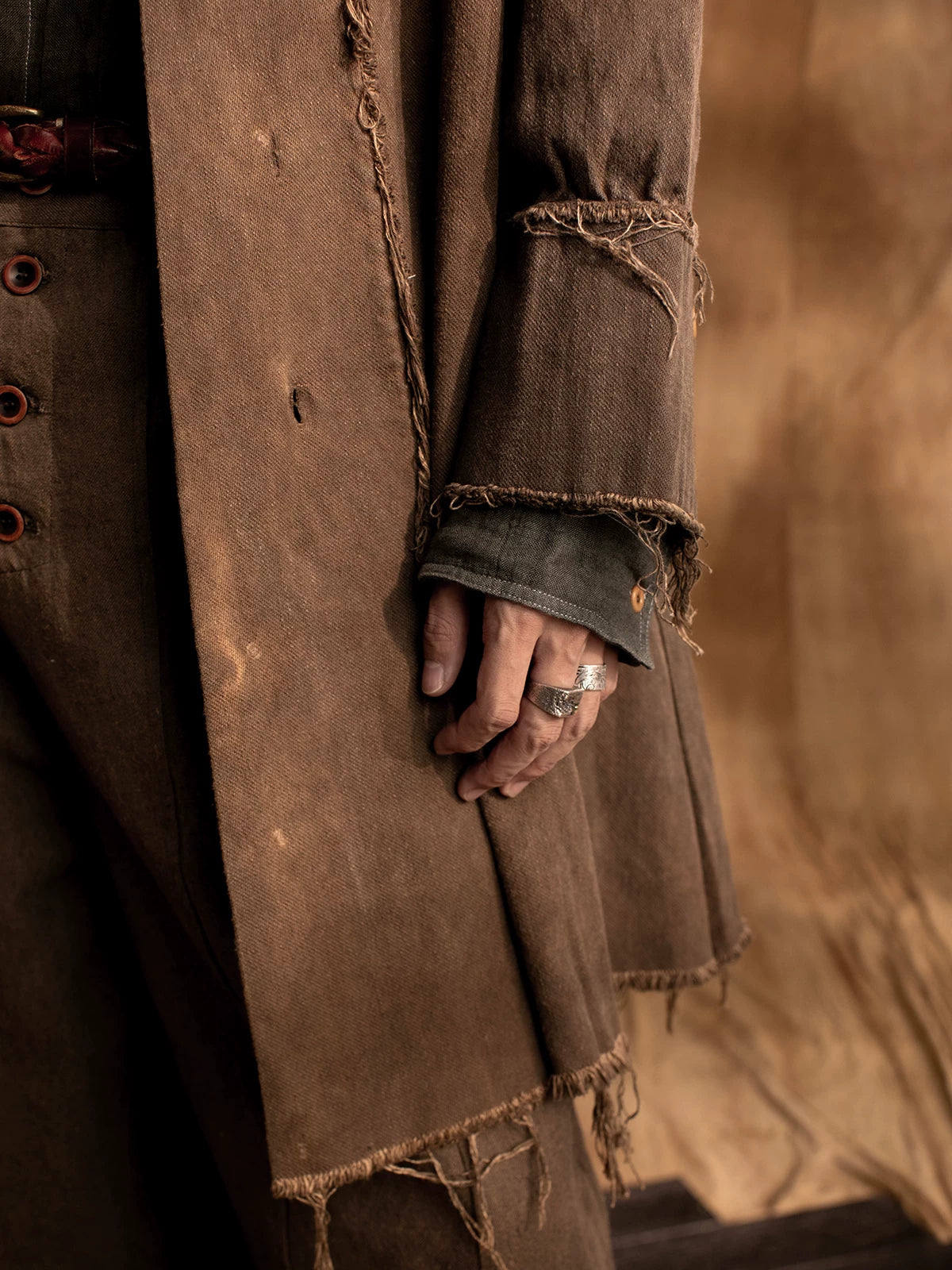 SOARIN WORLD gai yu xia Loose Fit Heavy Cotton Coat DCZ233TC168