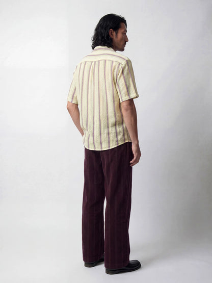 SOARIN Casual Vintage Regular Fit Polyester Short Sleeve Shirt JITZ2626C490