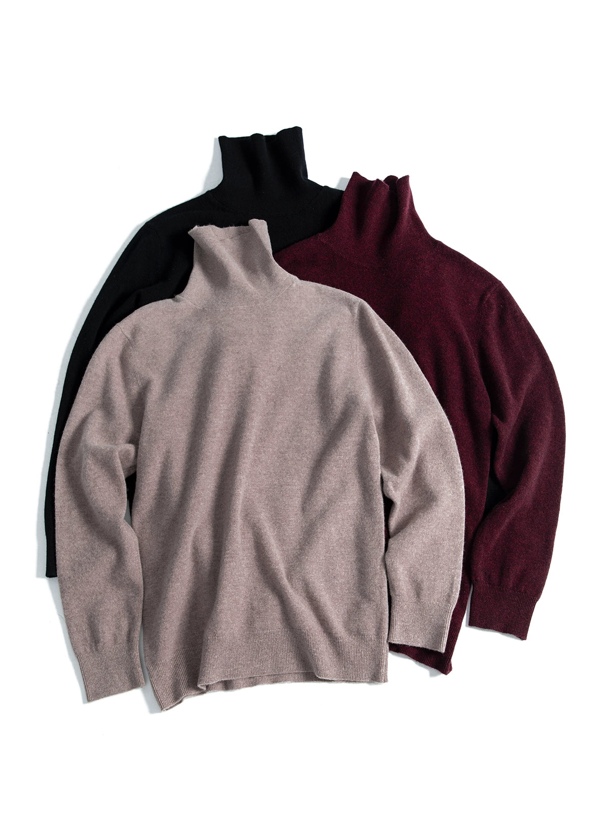 SOARIN【棉羊毛】英伦风复古高领针织毛衣男 冬季保暖内搭打底衫