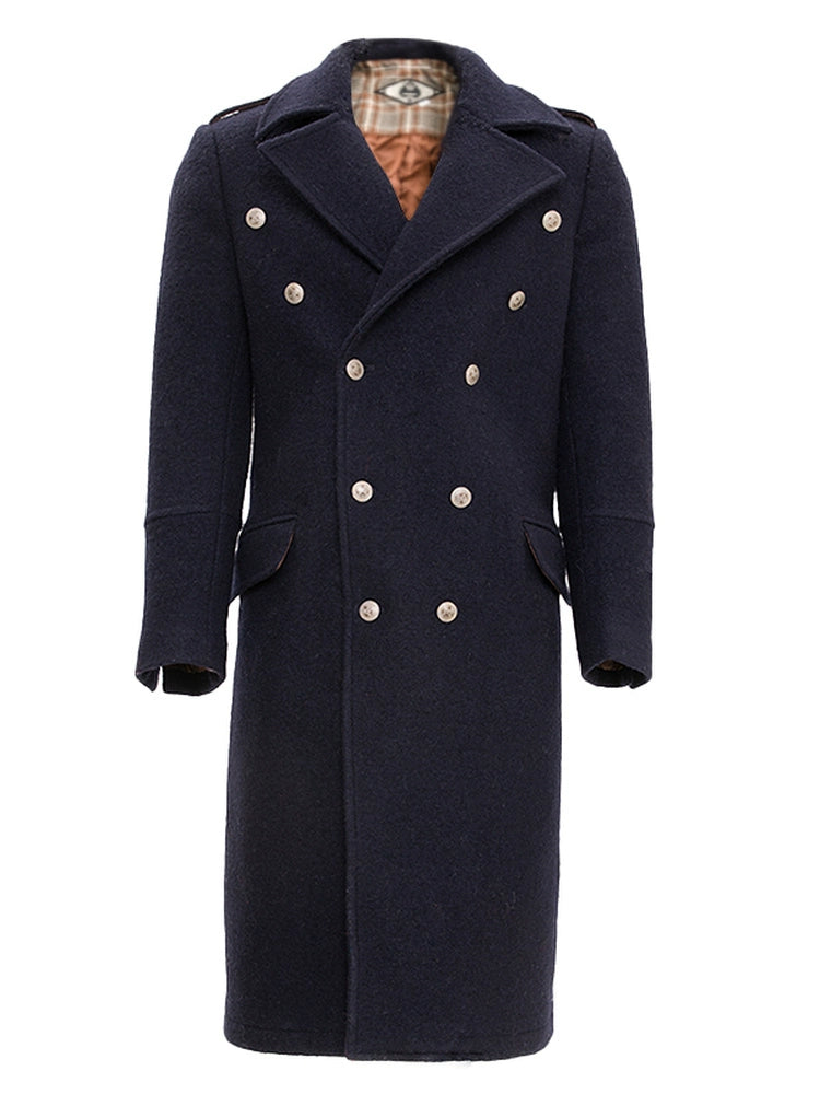 【100%羊毛】SOARIN英式复古双排扣布雷泽大衣外套男商务马球风衣