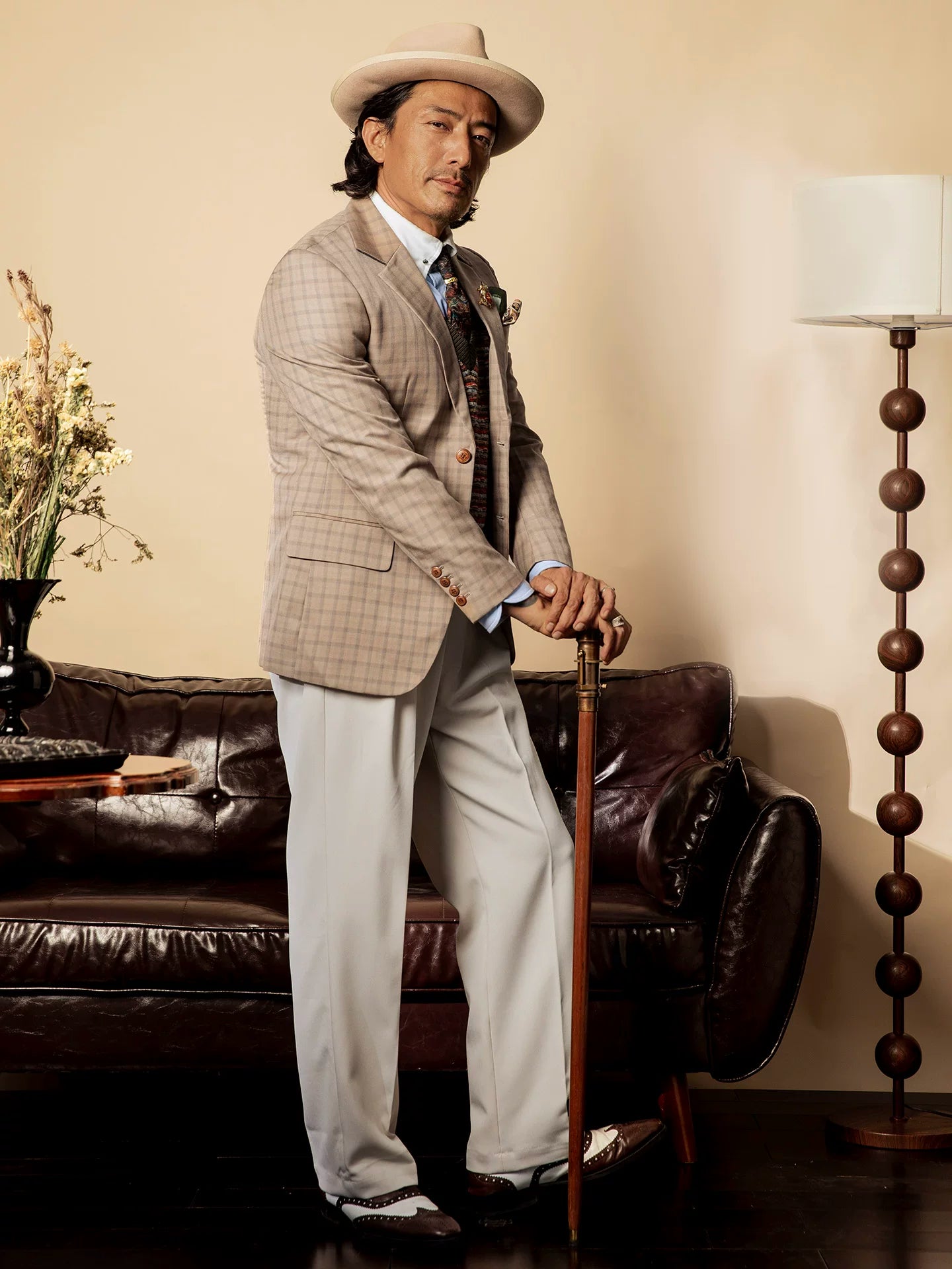SOARIN Old Money Regular Fit Cotton Blend Plaid Blazer Z213XZ418