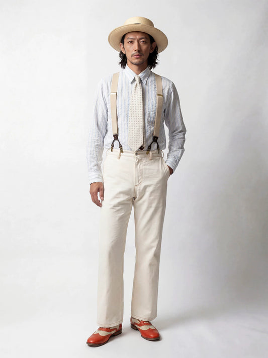 SOARIN Casual Vintage Regular Fit Cotton Chino Trousers