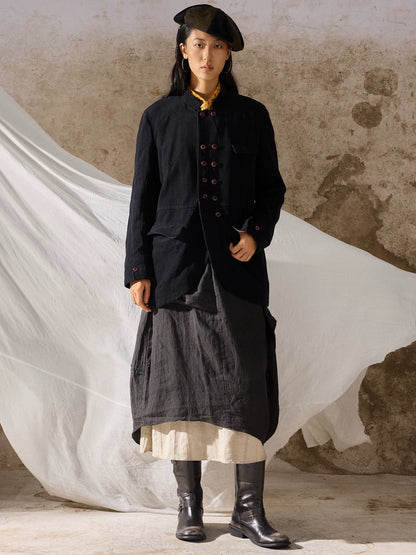 SOARIN Avant-Garde Vintage Loose Fit Cotton Jacket Z213W432
