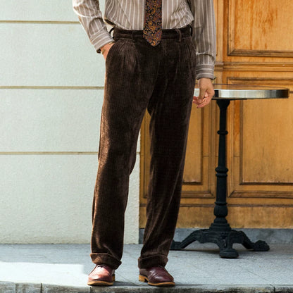 SOARIN British Vintage Tapered Fit Corduroy Trousers   Z203F356