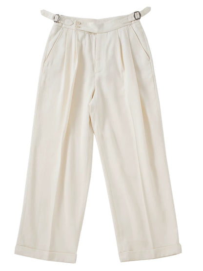 SOARIN Italian Neapolitan Loose Fit Lyocell Cotton Trousers JUKZ252TF204