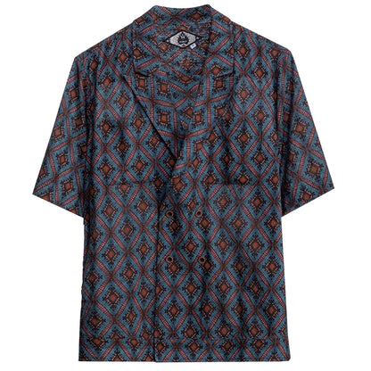 SOARIN Casual Vintage Loose Fit Viscose Linen Blend Short Sleeve Shirt JITZ2321C88