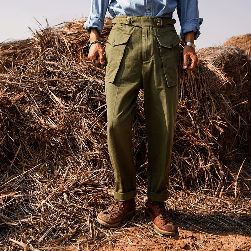 SOARIN British Safari Regular Fit Pure Cotton Trousers   Z223F688
